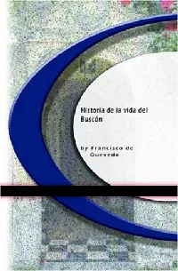 Historia de la vida del Buscón