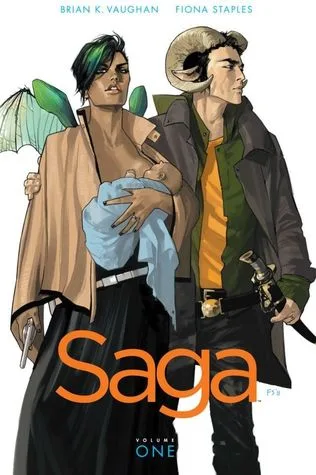 Saga, Volume 1 by Brian K. Vaughan — book cover