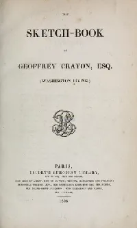 The sketch-book of Geoffrey Crayon, Esq