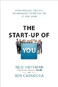 The Startup of You: Adapt to the Future, Invest in Yourself, and Transform Your Career