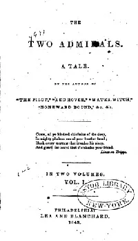 The Two Admirals: A Tale