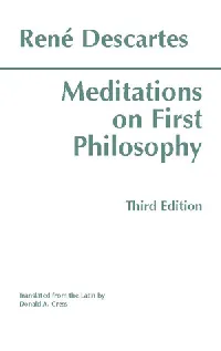 Meditations on First Philosophy