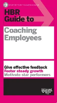 HBR Guide to Coaching Employees
